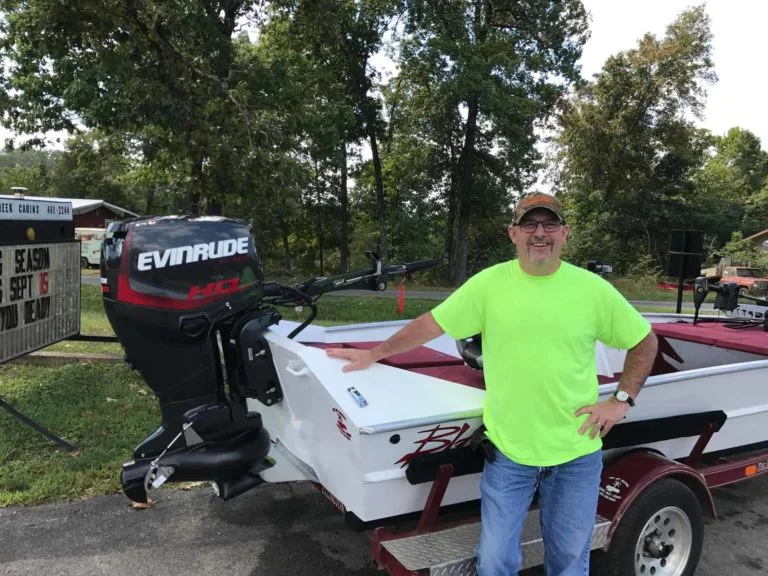 Doug Warren's 1852 Blazer SS w/ 60hp Evinrude Jet Motor