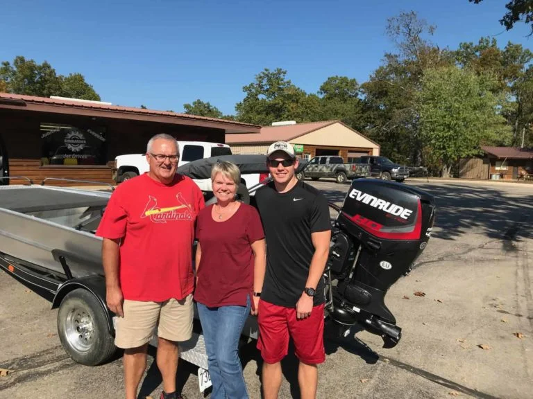 David & Tawnda Conway's 60 HO Evinrude Jet Motor