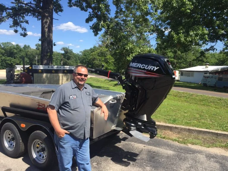Mike Ridenhour's 1856 Blazer SS with a 90/65 Mercury Jet Motor