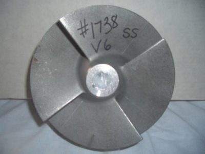Large SS 4 Blade V6 Impeller (Screw or Auger)